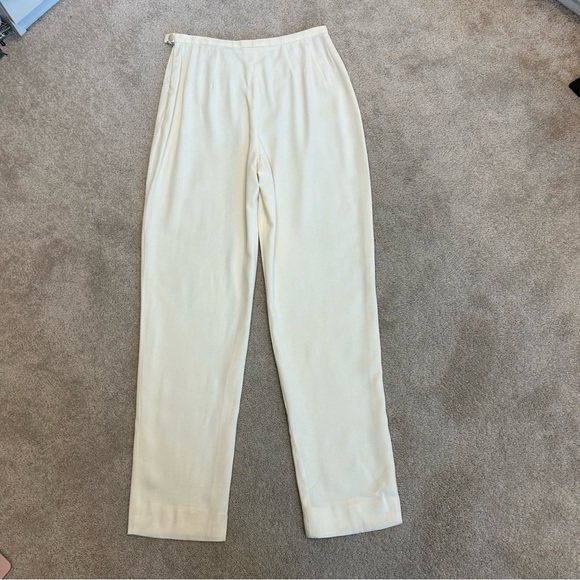 Giorgio Armani Le Collezioni cream ivory Italian pants Sz 6 made in Italy